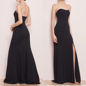 NWOT Watters navy strapless gown/bridesmaids dress